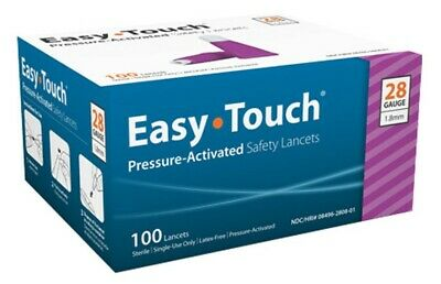 image of Easy Touch 28G Pressure Activated Safety Lancet 828081
