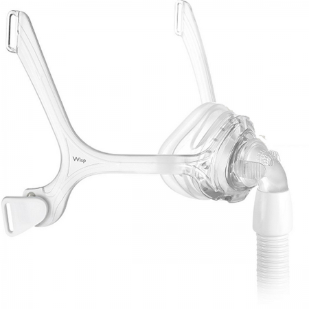 image of Philips Respironics Wisp clear frame Small/Medium nasal mask without headgear 1101551